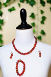 AFRICAN GLASS BEADS  NECKLACE