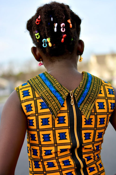 ZIKPI KIDS AFRICAN PRINT DRESS - Origin Trends