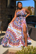 Adedi Maxi African Print Dress