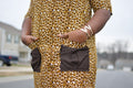 LEOPARD PRINT AFRICAN PRINT DRESS - Origin Trends