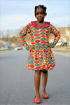 AKOTO KIDS AFRICAN PRINT DRESS - Origin Trends
