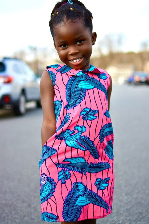 ASEYE KIDS AFRICAN PRINT DRESS - Origin Trends