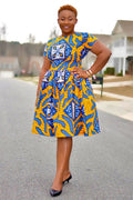 Esre Gathers African Print Dress