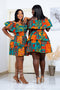 Akorfa African Print Mini Dress