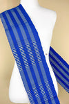 Blue and White Handwoven Kente Stole/scarf/cloth