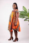 DASHIKI FREE FIT AFRICAN PRINT DRESS - Origin Trends