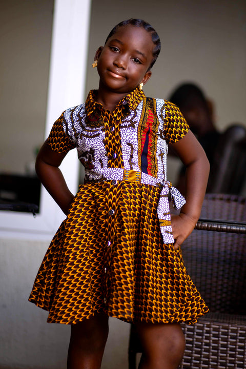 Kids Gadza African Print Dress