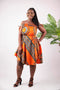 DASHIKI FREE FIT AFRICAN PRINT DRESS - Origin Trends
