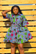 Bemda African Print Dress